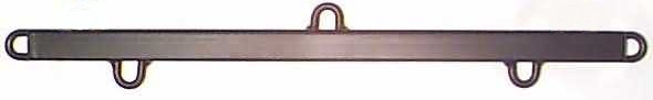 SPREIZSTANGE aus Vierkantstahl in schwarz - 80cm mit 5 Ösen