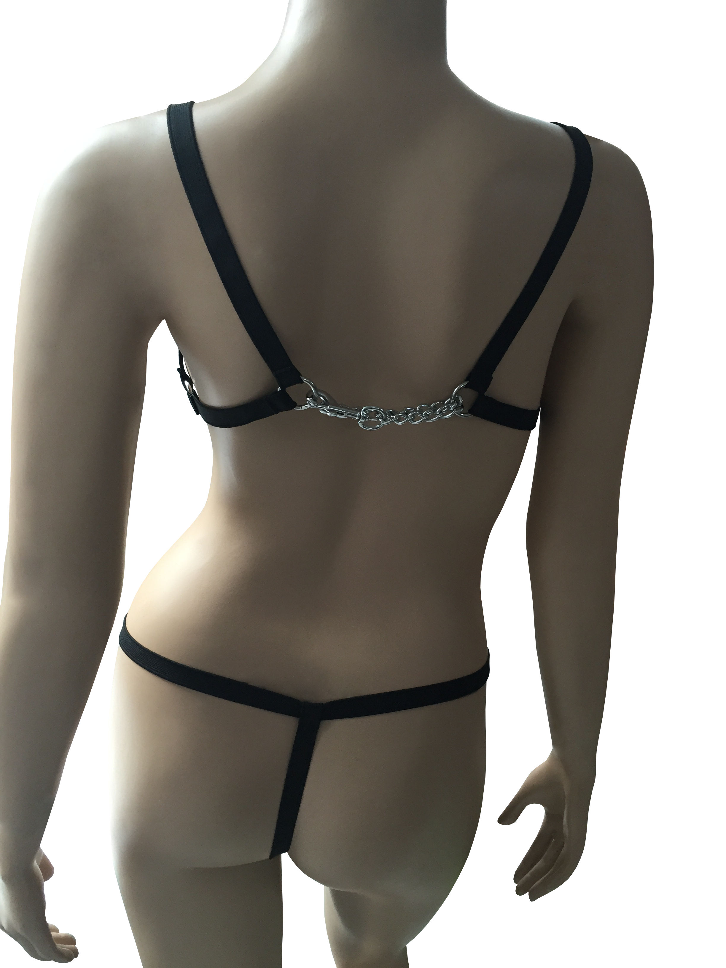 Gummiriemen Harness mit Schmuck Kette