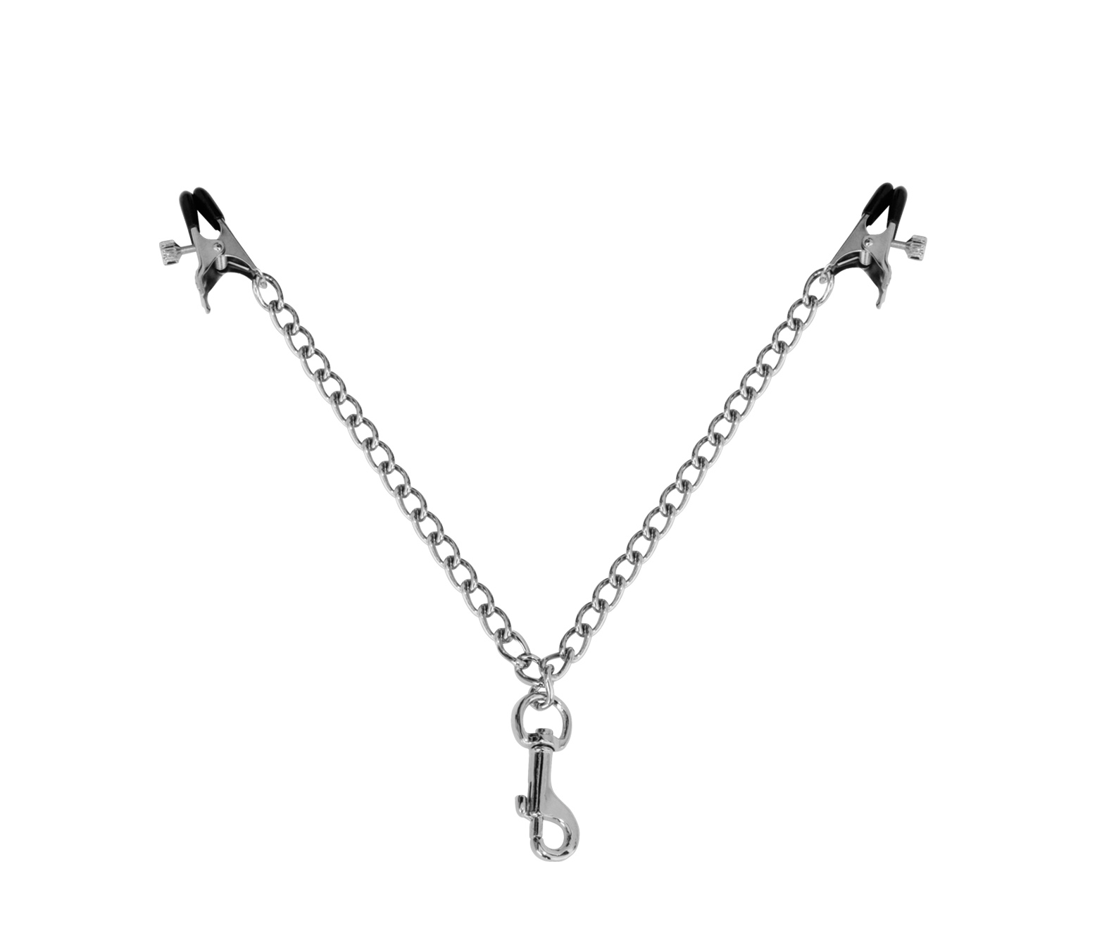 Metall Abgreifklammer breit kurz mit Karabiner