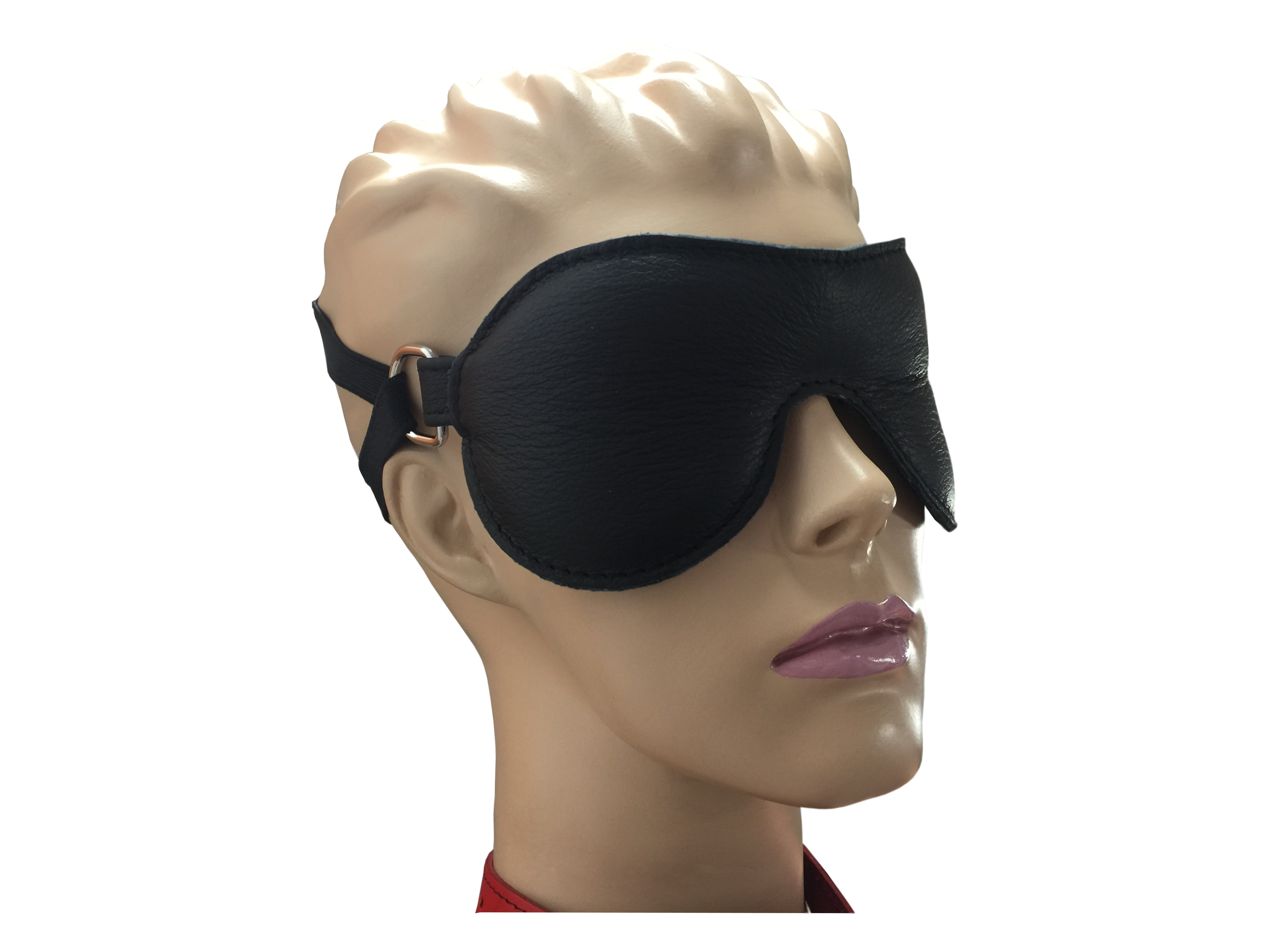 Leder Augenmaske Schwarz