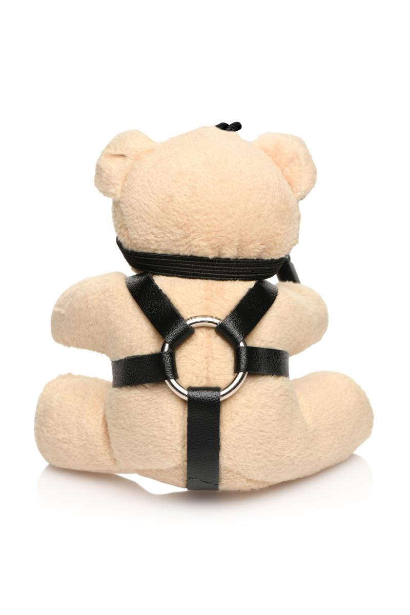 Geknebelter Teddybär Schlüsselanhänger