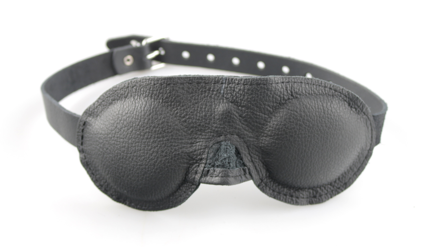 Leder Augenmaske Schwarz