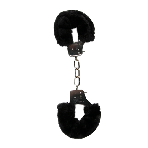 Fetish - Plüschige Handschellen -Schwarz