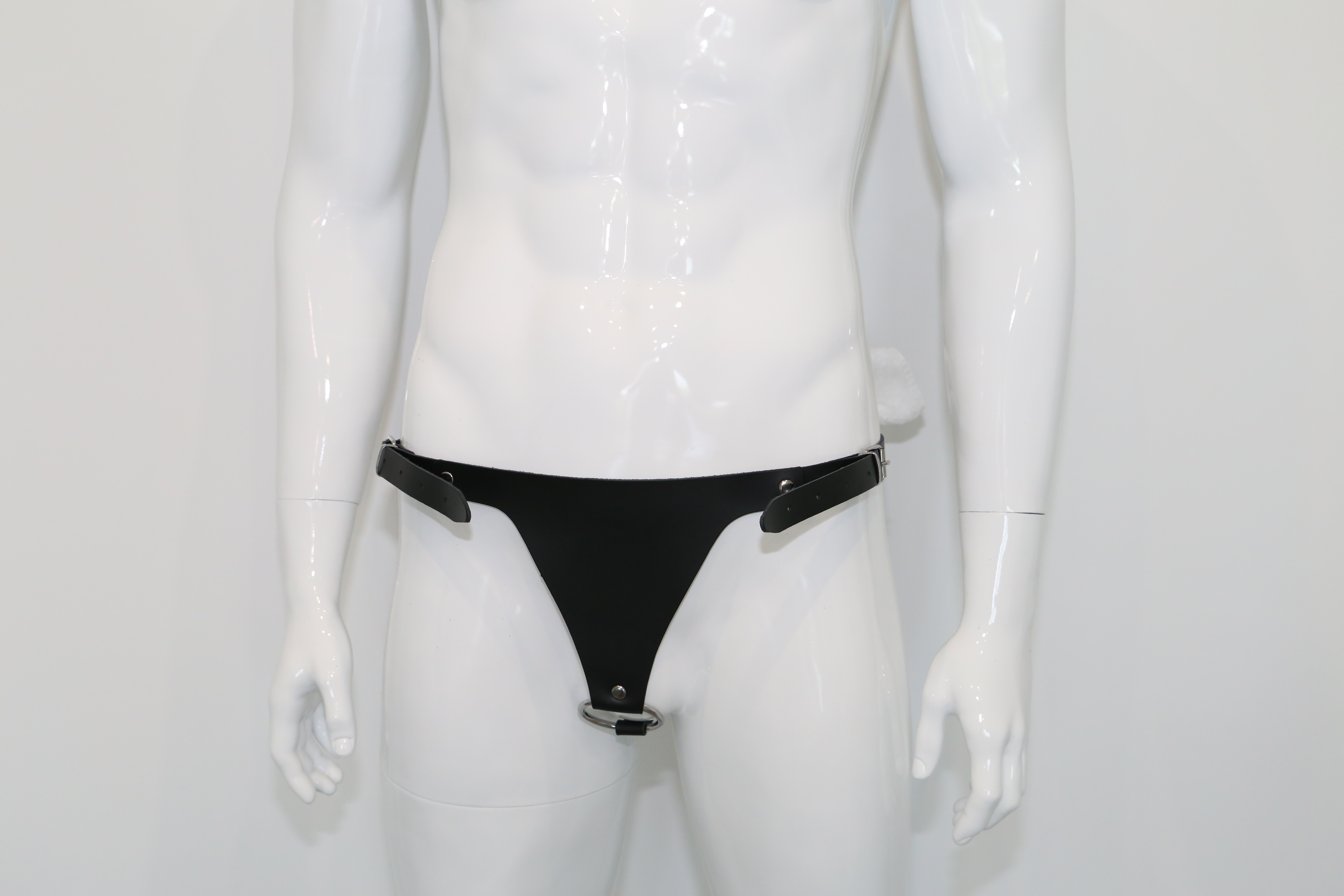 Leder Slip mit Ring