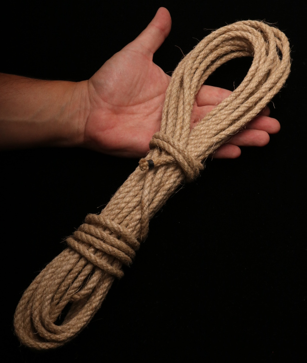 BONDAGE SEIL - Hanfseil 8mm 10 Meter Natur
