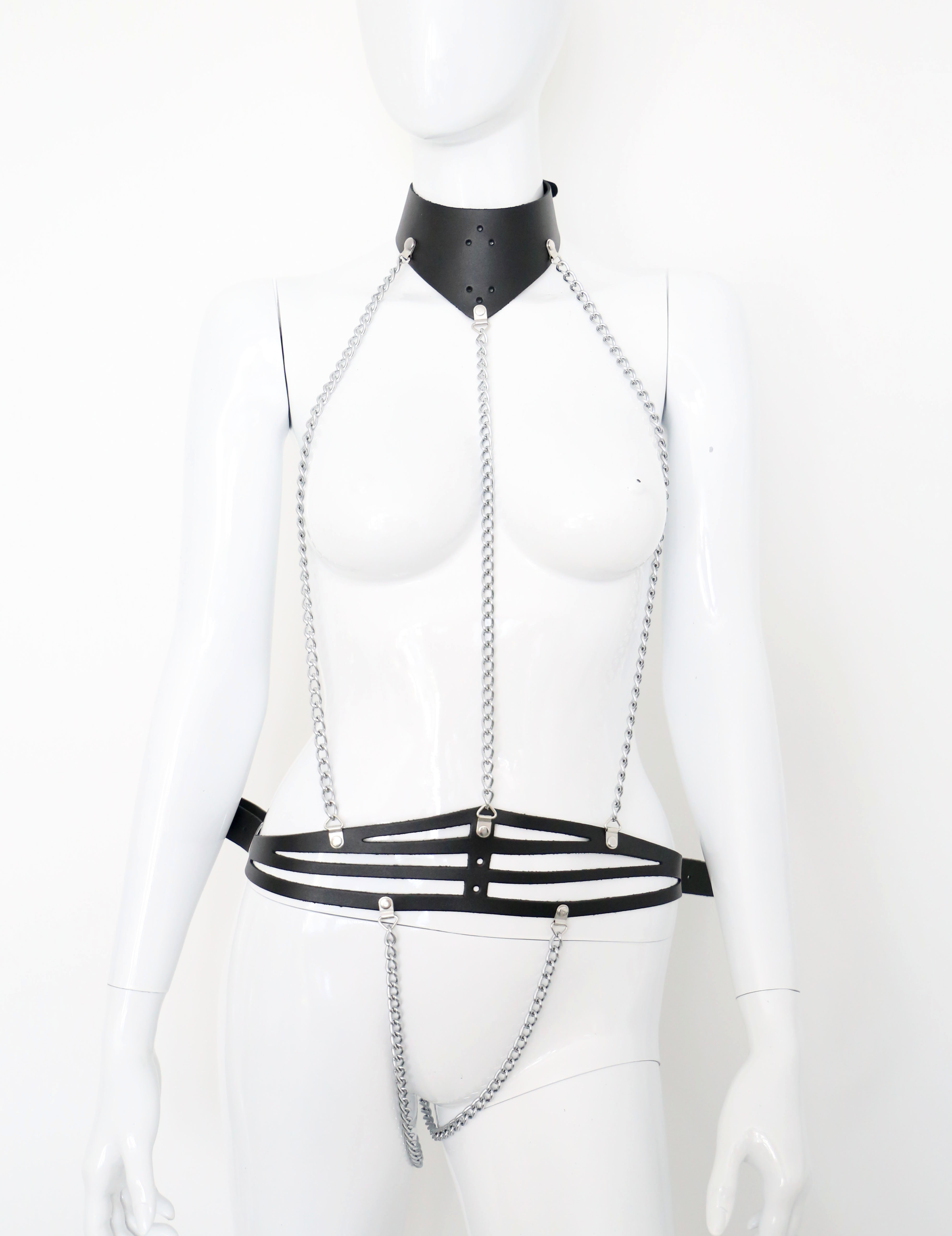 Leder Ketten Body Harness