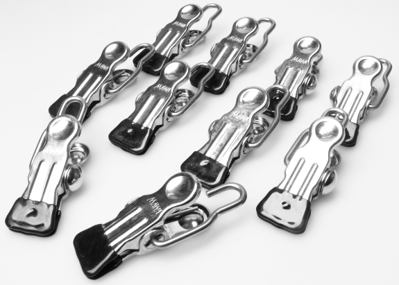 10er Pack - Mawa Klemmen mit Haken - mittlere Stärke