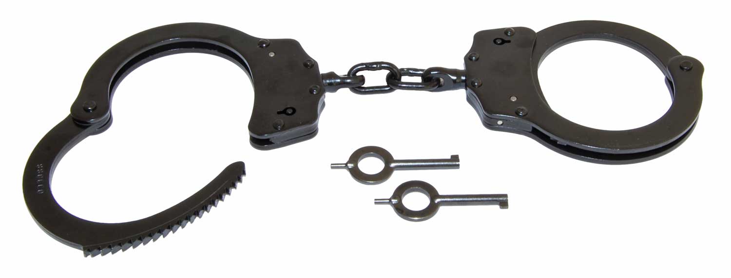 Handschelle mit Kette schwarz