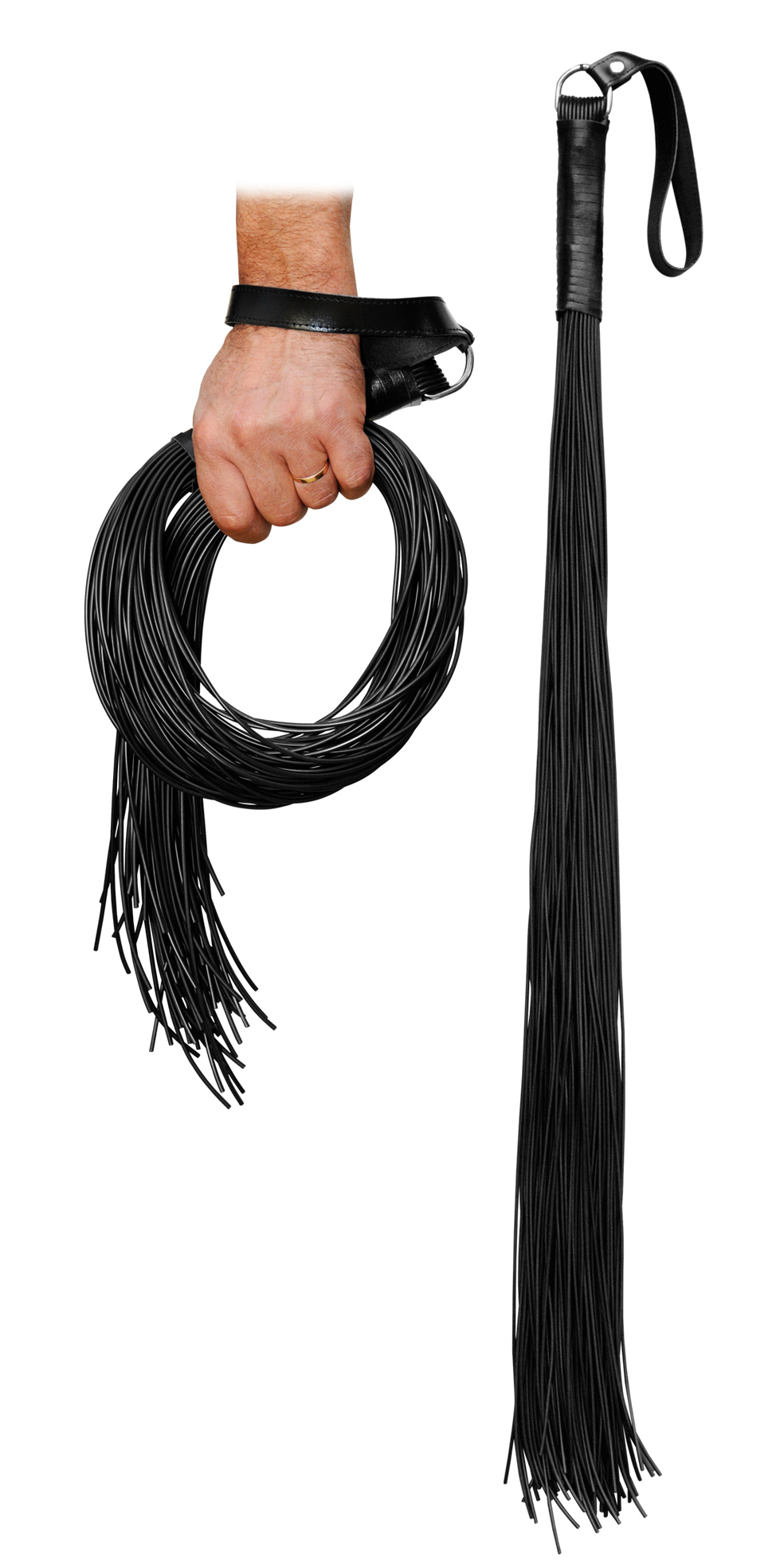 PVC Peitsche - Long Tom 72 Riemen