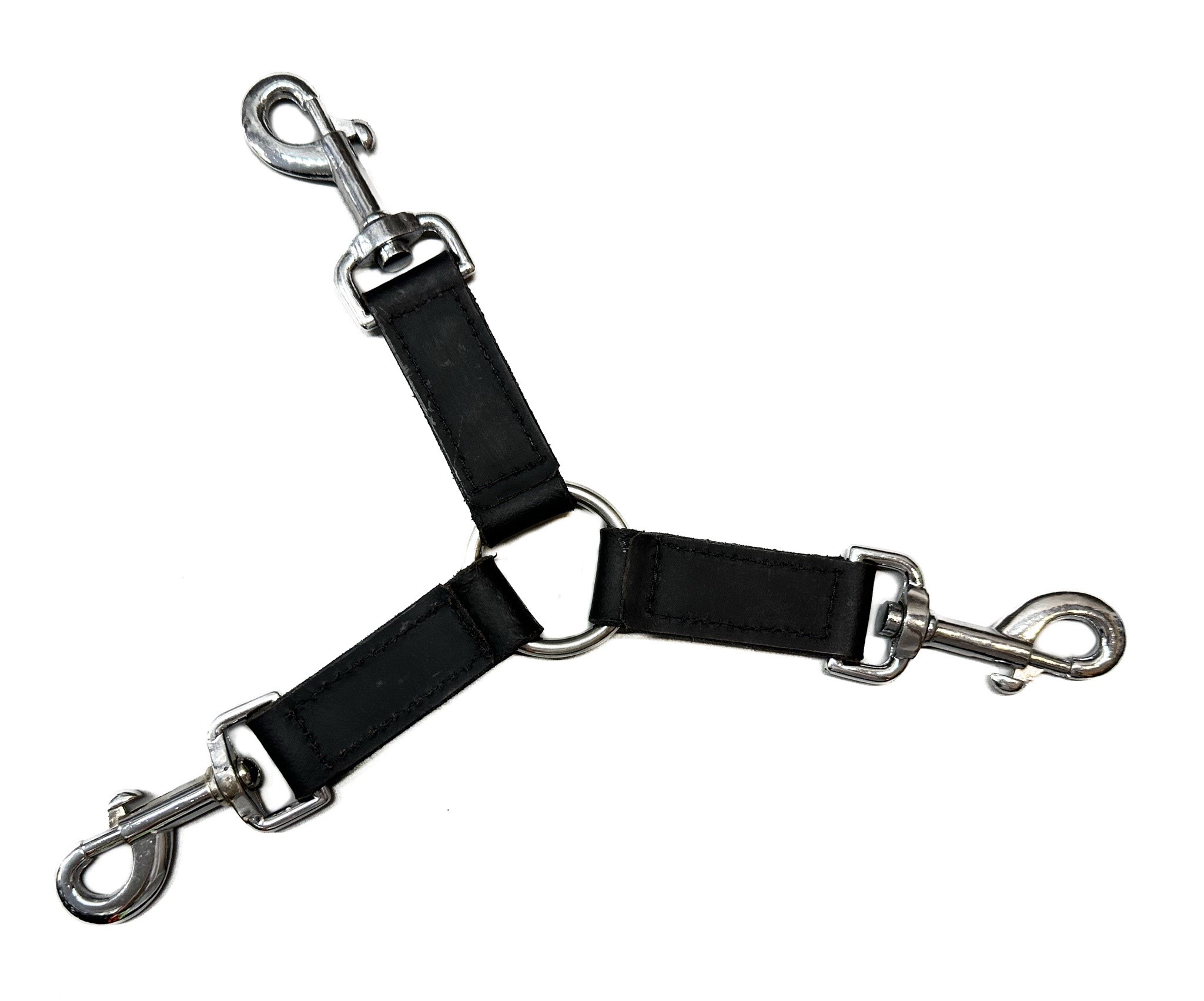 LEDER FESSELNDES - Hogtie 3-Straps Leder mit Karabiner
