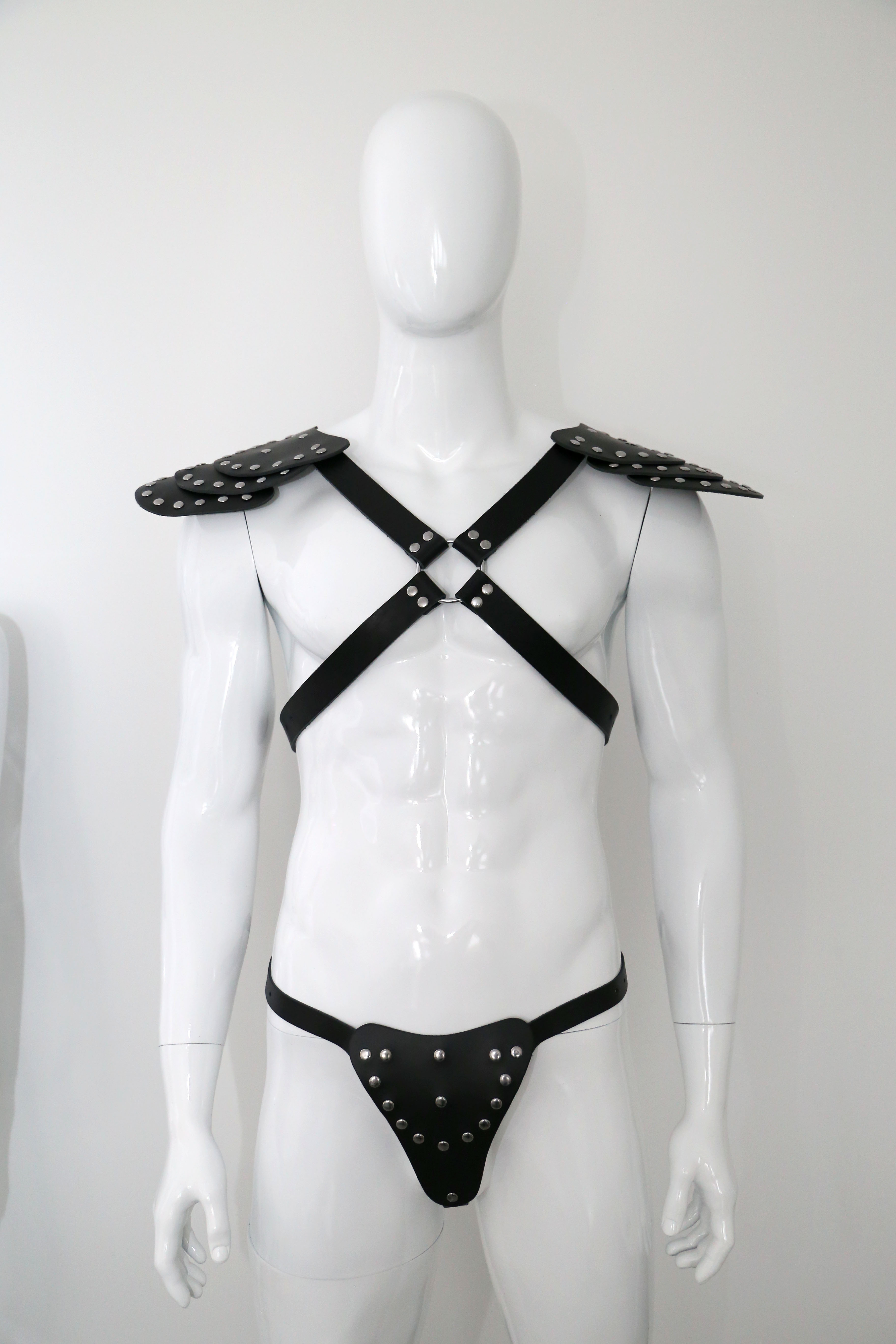 Leder Harness "Gladiator" SET