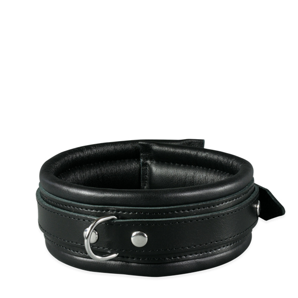 High Quality - Halsfessel schmal schwarz BlackSlave