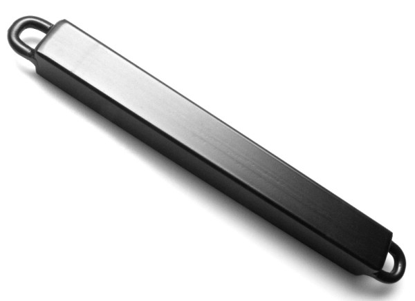 SPREIZSTANGE aus Vierkantstahl in schwarz - 25cm mit 2 Ösen