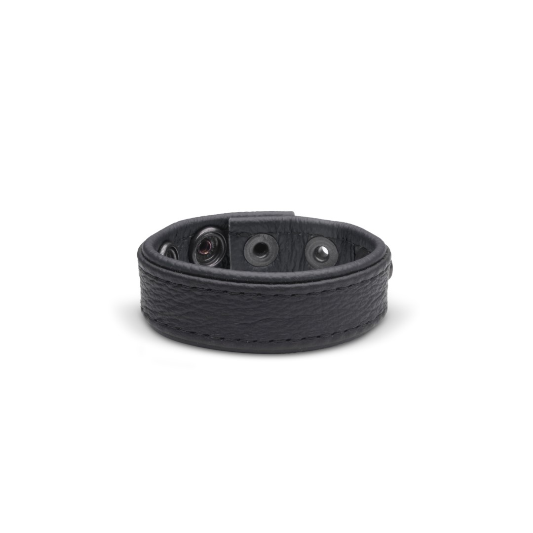 Soft Leder Cockring Schwarz