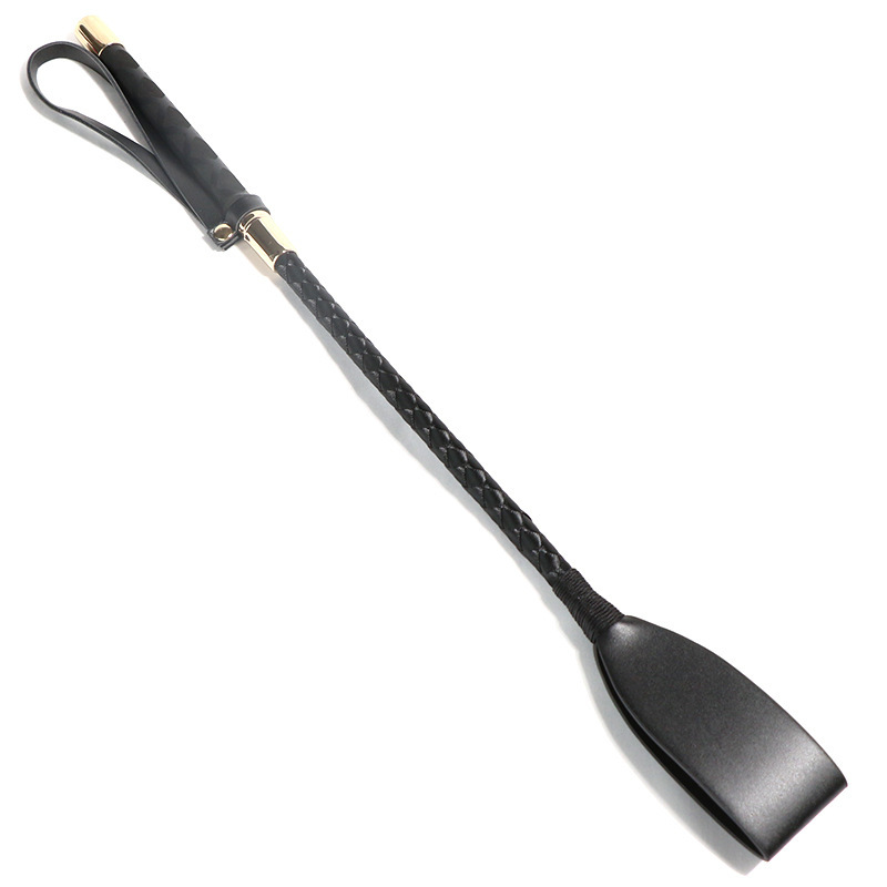 Gerte „Noir & Gold“ – Verführung in Perfektion - Länge 45 cm