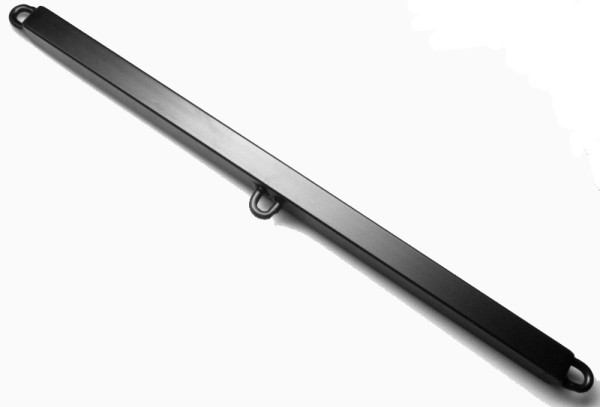 SPREIZSTANGE aus Vierkantstahl in schwarz - 80cm mit 3 Ösen