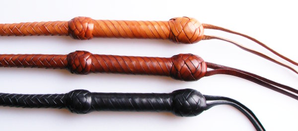 Lederpeitsche Long Singletail Karabace - 140cm