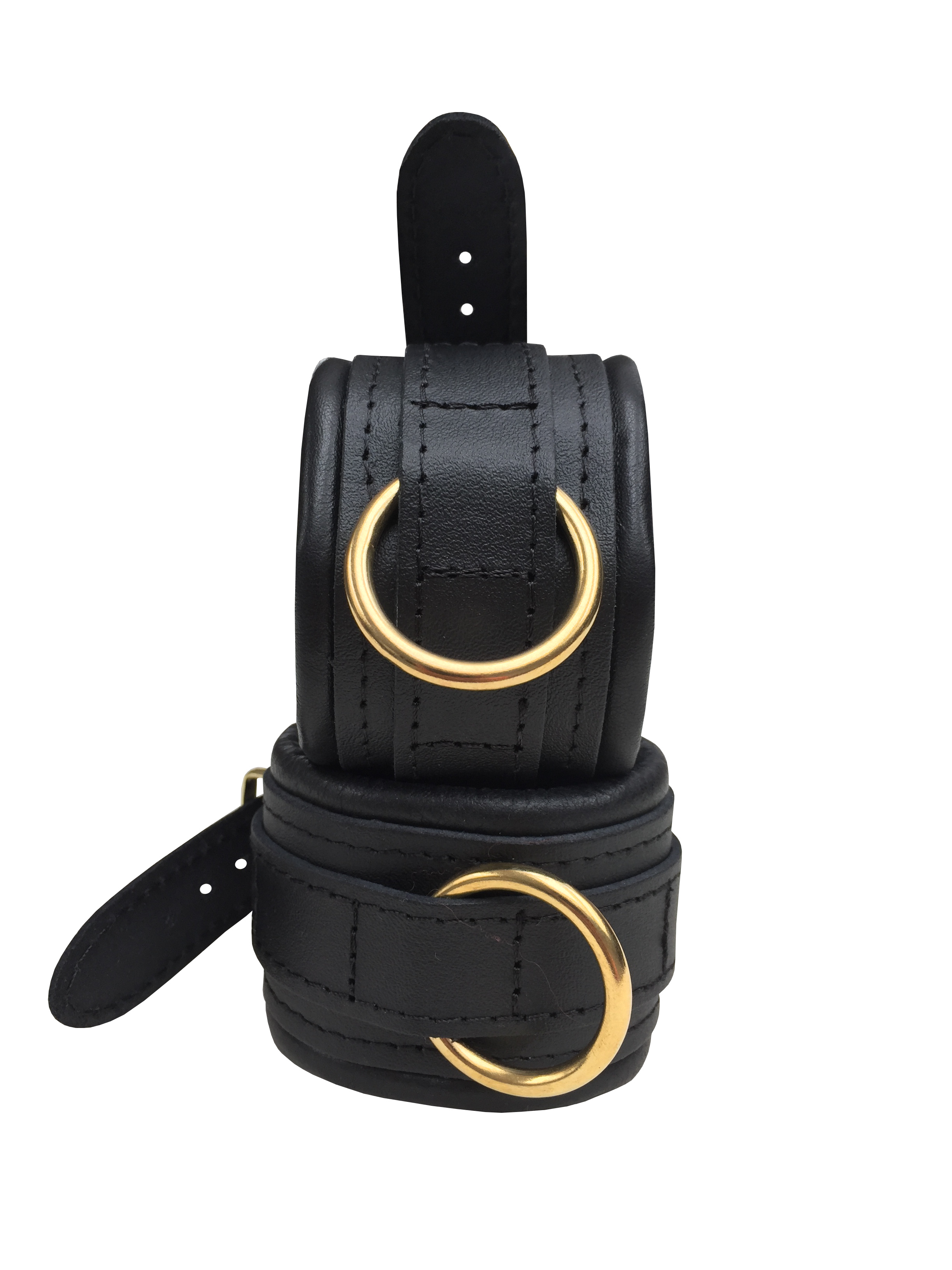 Leder Handfessel Schwarz