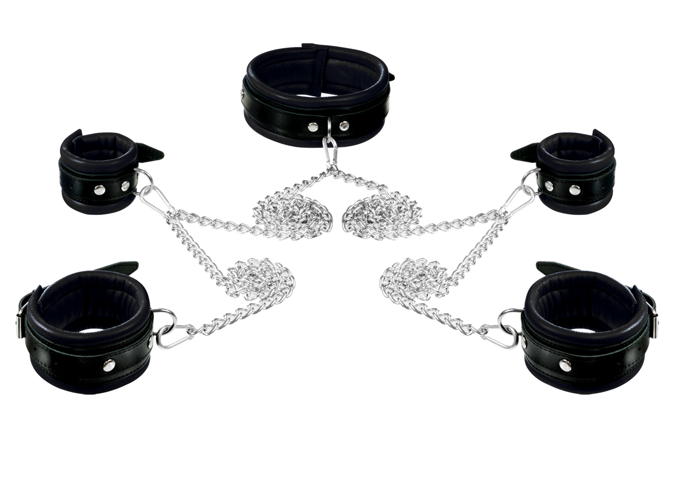 High Quality - Fesselset mit Ketten Schmal