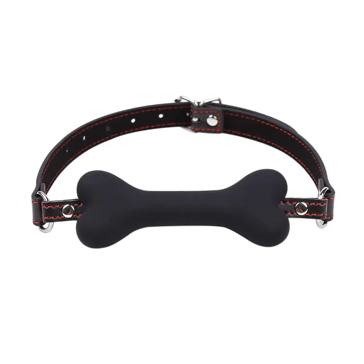 LEDER KNEBEL - Doggyknebel schwarz - Dogplay